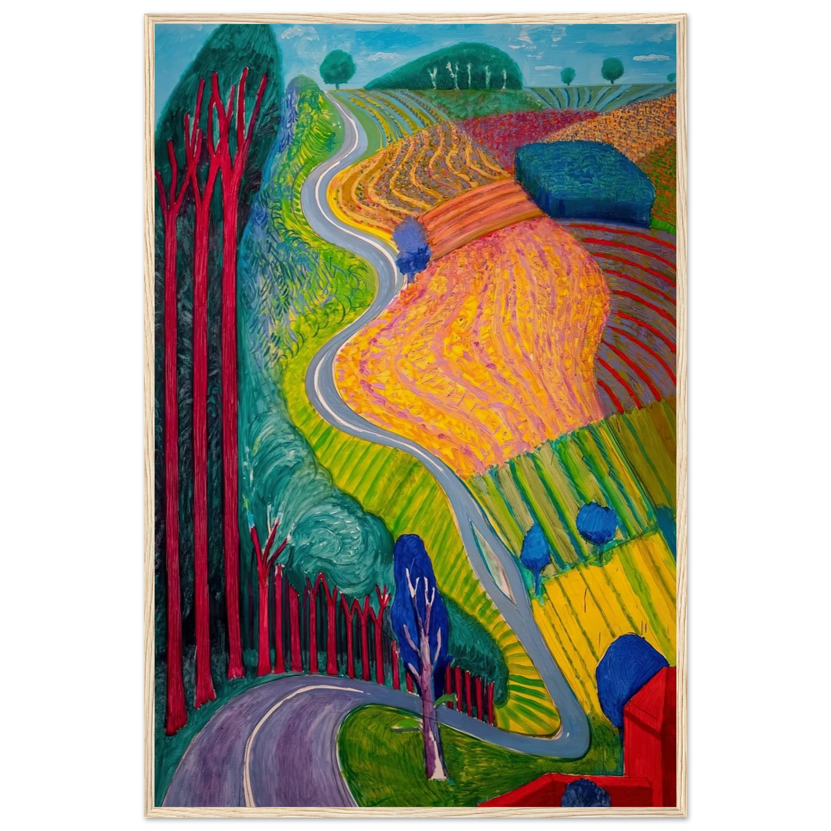 David Hockney Framed Poster | David Hockney Framed Prints Wall Art | David Hockney Poster