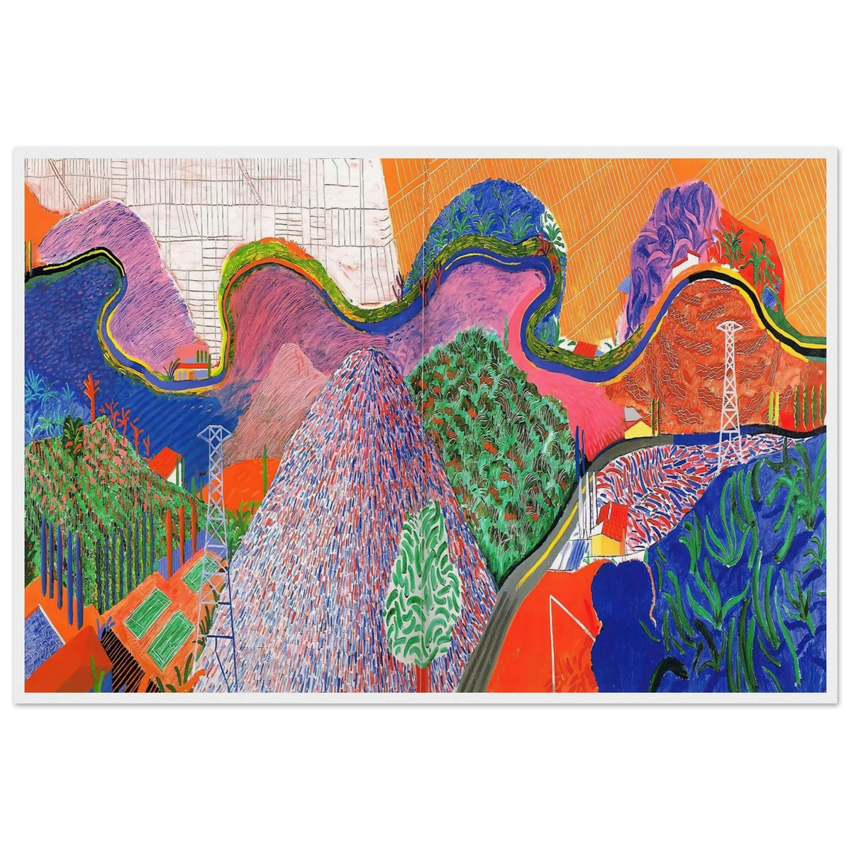 David Hockney Framed Poster | David Hockney Framed Prints Wall Art | David Hockney Poster